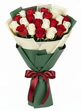 Букет Микс из красных и белых роз #REPLACE_PRED# Рогнедино