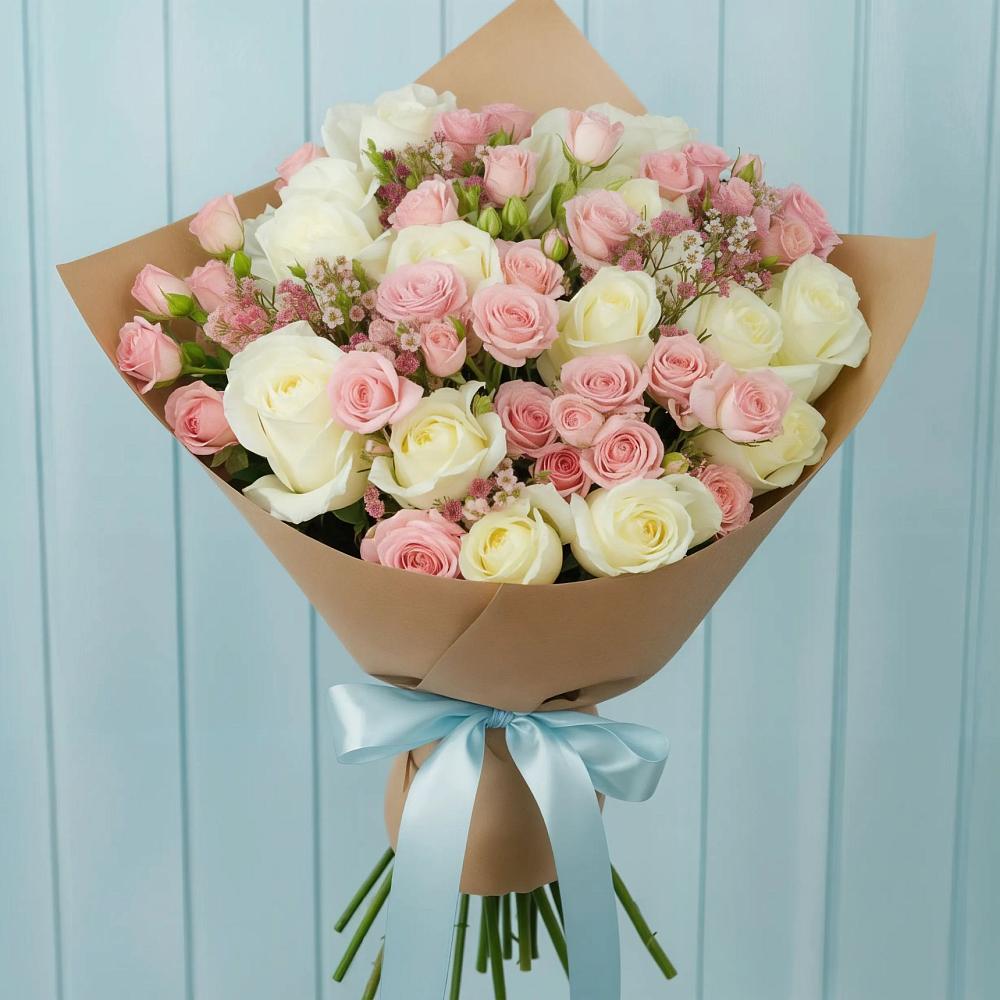 Букет цветов из: Розы в Рогнедино