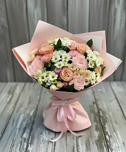 Букет цветов из:  Гвоздики, Розы и Хризантемы в Рогнедино