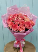 Букет 15 Розовых роз Равель в Рогнедино