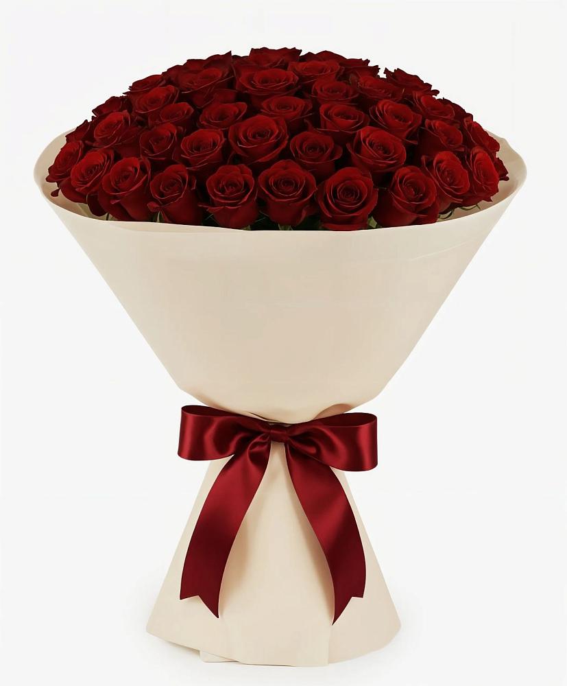 Букет 101 Бордовая роза Блэк Бакарра в Рогнедино