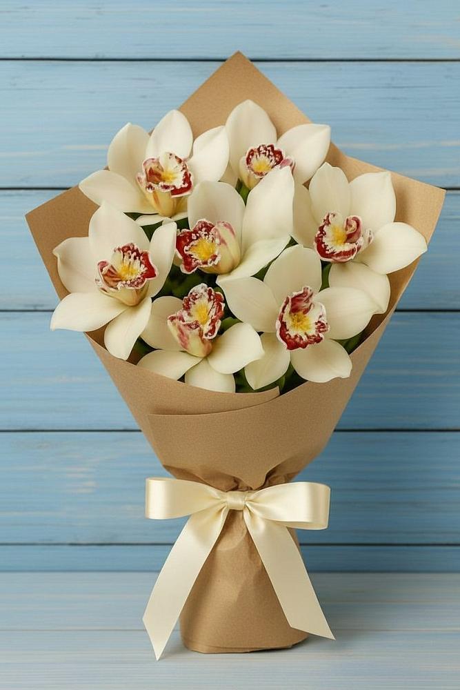 Букет цветов из: Орхидеи и Розы в Рогнедино