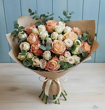 Букет цветов из:  Альстромерии и Розы в Рогнедино