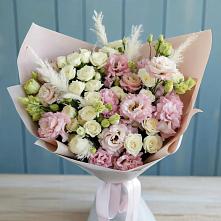 Букет цветов из:  Альстромерии и Розы #REPLACE_PRED# Рогнедино