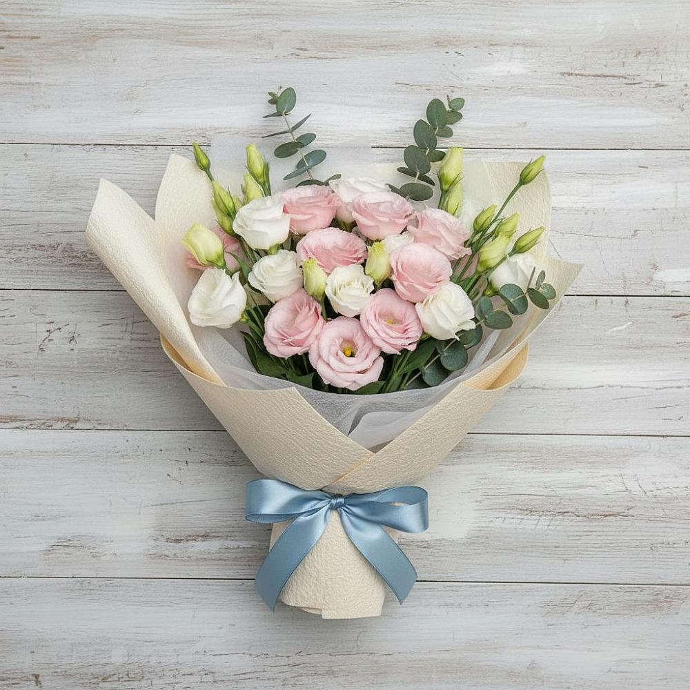 Букет цветов из: Лизиантусы в Рогнедино